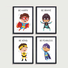 Load image into Gallery viewer, &#39;Motivational Superheroes&#39; Wall Art (Framed)
